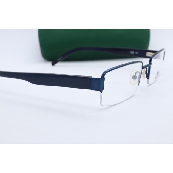 Lacoste L2139 424 Blue Rectangle Eyeglasses Clear Lenses 53mm - Picture 3 of 4